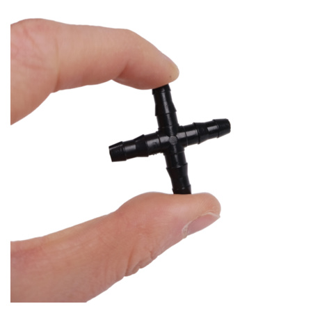 4x7mm cross quadrant - plant irrigation system adapter - garden hose connector