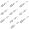 Dioda LED 3mm czerwona - jasna - clear 20mA - 620-625nm - 10 szt