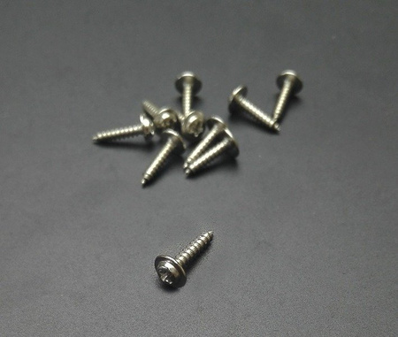Wkręt podkładkowy 3,0x10mm - Blachowkręt - 10 szt - płaska główka - PWA1.7X4X5