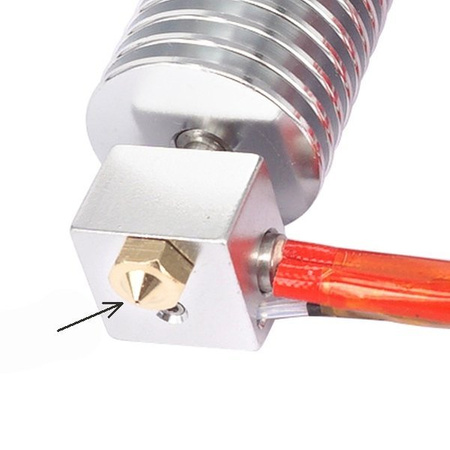Nozzle 0.5mm M6 - Filament 1.75mm - H12.5mm - small cone - RepRap E3D V5 V6
