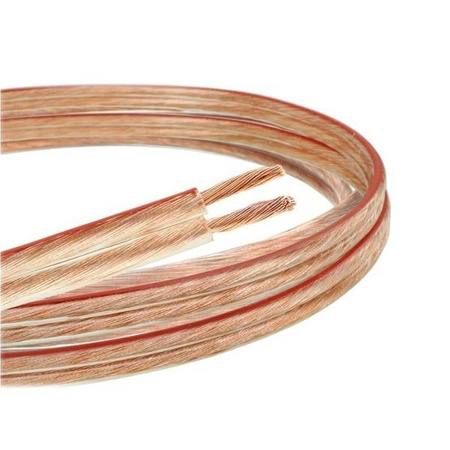 Przewód głośnikowy CCA 2x1,0mm - Kabel do głośników BLOW - przezroczysty