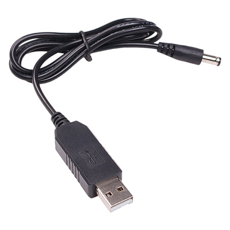Zasilacz 12V z wtyku USB - 5V na 12V - DC 5.5/2.5mm