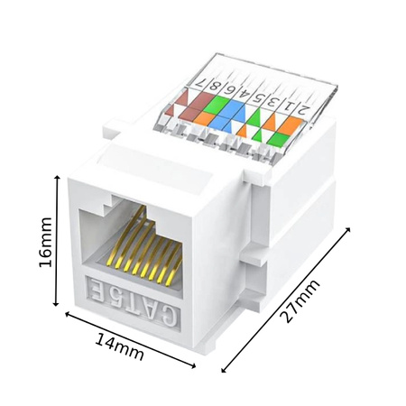 Keystone RJ45 UTP CAT5E keystone socket - LAN UTP tool-less socket