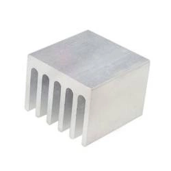 Extruded aluminum heat sink - 13x13x10mm silver - cooling heatsink