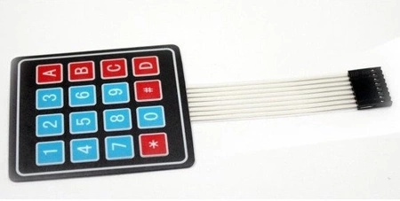 Klawiatura membranowa 16 klawiszy (4x4) - samoprzylepna do Arduino