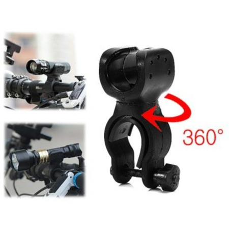 360 bike light holder - attaching flashlight to bike