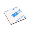 Double-sided microgum with adhesive 2mm 30x30mm black - square - 3M - self-adhesive foam pad