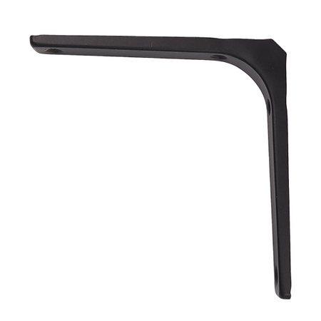 Kątownik Meblowy Wspornik Półki Czarny Metalowy Podpórka Matowy 125x125mm 