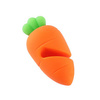 Pot lid stopper - carrot - silicone lid holder