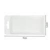 Pudełko do przechowywania z rączką 18,5x13x9,7cm - transparentne - plastikowe - organizer 