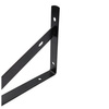Nowoczesny Wspornik Meblowy Loft - 250x160mm - Czarny Kątownik 