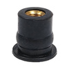 M6x0.8 rubber nut for glass - vibration damping nuts