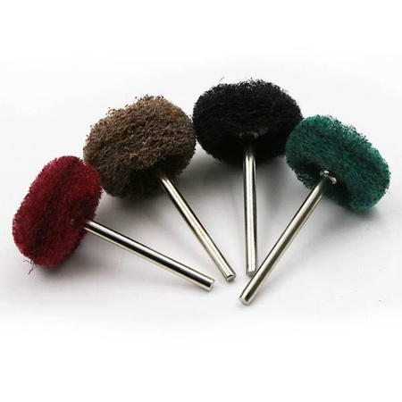 Dremel polishing wheel - red - Sanding head - 3mm nylon brush