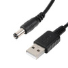 USB cable type A - DC 5.5 x2.1mm - power cable - 100cm