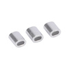 Zacisk linki stalowej - na linkę 5mm - 10 szt - owalna tuleja aluminiowa 