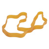 Modeling rubber - ring 250mm x 10mm - with silicone - brown