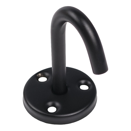 Ceiling hook - long black 55 mm - welded - hanger - bracket 