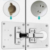 Hinge repair plate 90x90mm - sheet metal 0.7mm - furniture hinge repair