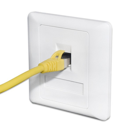 Osłona gniazda telefonicznego lub internetowego - 1 wypust - maskownica gniazda