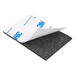 Double-sided micro-rubber with adhesive 60x40x1.5mm - by 3M - black