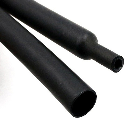 Heat shrinkable tubing 3:1 with adhesive Ø4.8/6mm 1mb - black - waterproof
