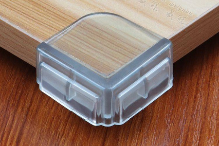Silicone protective corner - square - 4pcs - edge protection of the edges of the corners