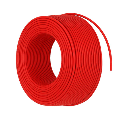 Tinned copper silicone cable 24AWG - 66 conductors - 0.20 mm2 - red - flexible
