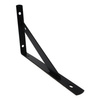 Nowoczesny Wspornik Meblowy Loft - 250x160mm - Czarny Kątownik 