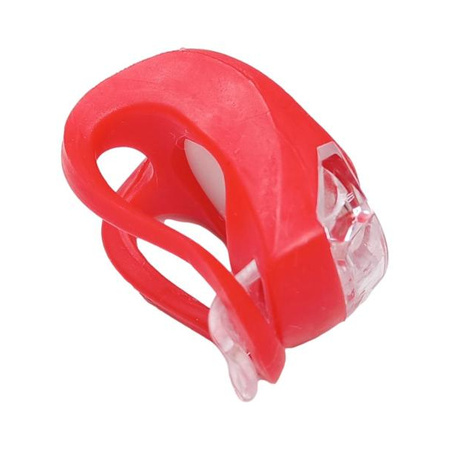 Silicone bicycle light - 2xLED red - Bicycle light