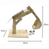 Wooden Hydraulic Excavator for Kids - DIY - Educational Toy