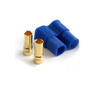 GOLD plugs - 3.5mm EC3 with cap - female and male - 2 pairs