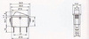 Przełącznik klawiszowy KCD3-101N - ON/OFF - 16A - 220V - 3 PIN