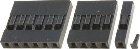Wtyk kołkowy 2,54mm - 5 pinów - 10 szt - osłonka - do układów elektronicznych