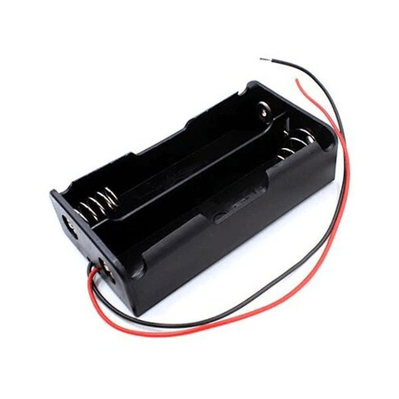 Koszyk na akumulator 2x 18650 3,7V Li-Ion - koszyczek na baterie (ogniwo) z przewodami